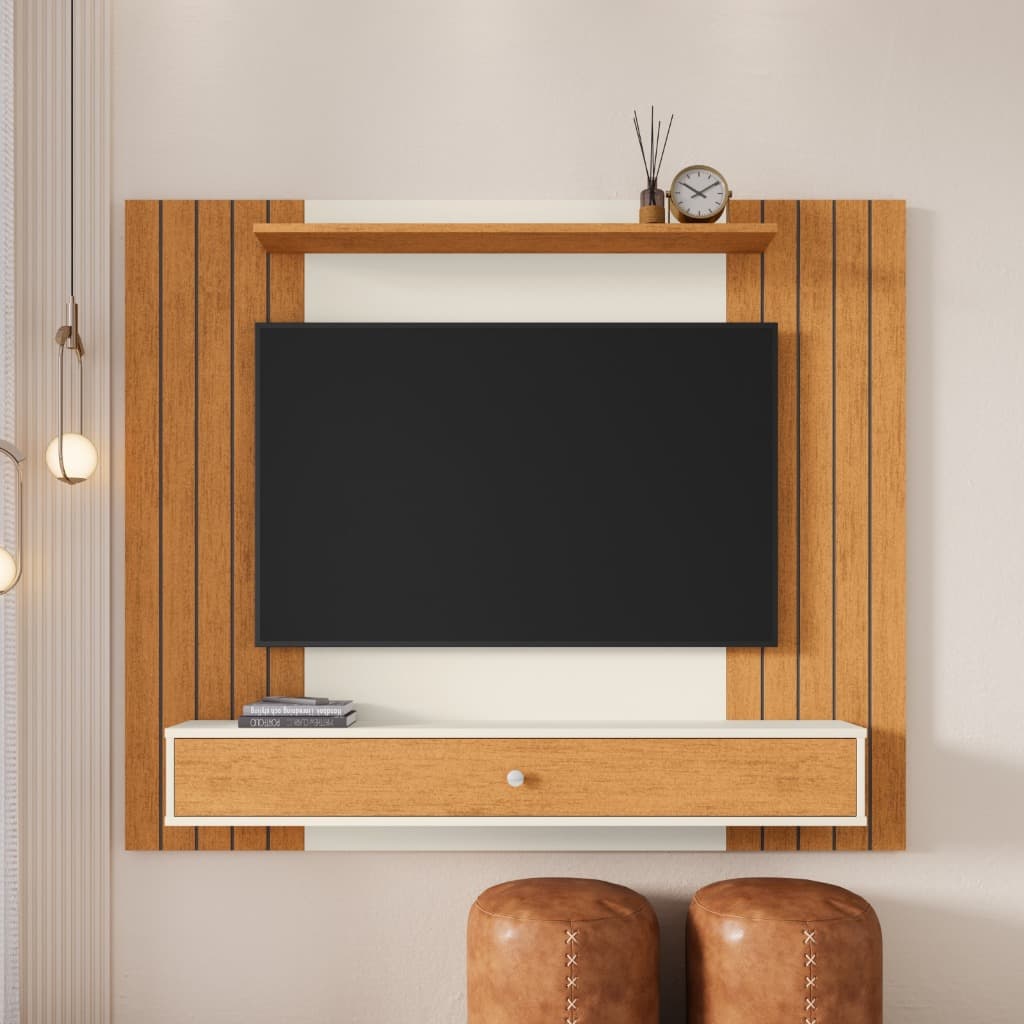 Painel para Tv Ripado até 42 polegadas Berlim Com Gaveta Amplo Espaço - Várias cores