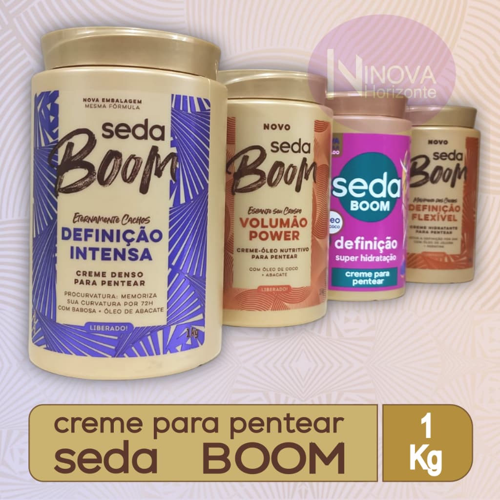 CREME PARA PENTEAR SEDA BOOM  - 1 KG
