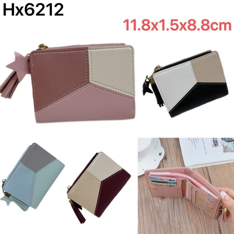 Carteira Pequena / Bolsa De M O Com Pingente De Cora O Simples Feminina 6212