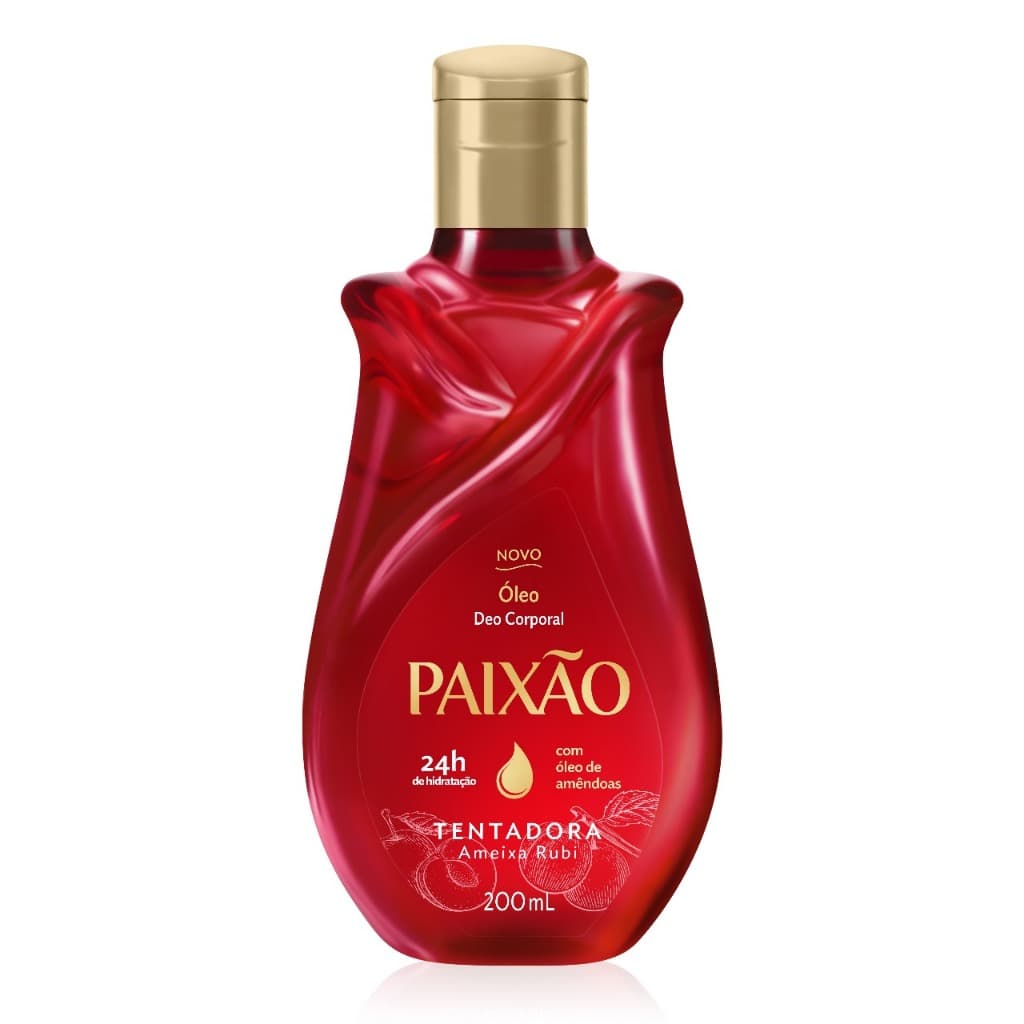 Óleo Corporal de Amêndoas Paixão Tentadora Ameixa Rubi 200ml