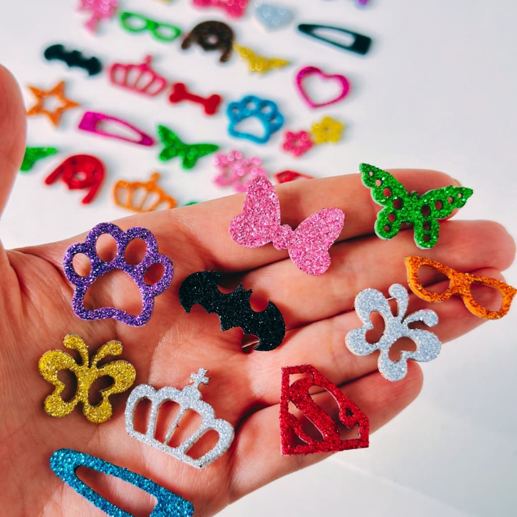 Kit Apliques Adesivos Pet Shop para Cães Autocolantes de EVA Temáticos de Personagens Diversos