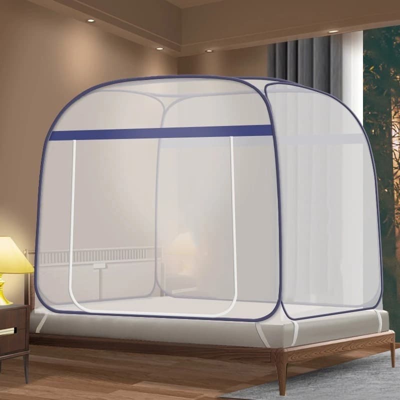 Mosquiteiro Tela Protetora Mosquito Pernilongo e Insetos Rede Tenda Para Cama 1.5m x 2m