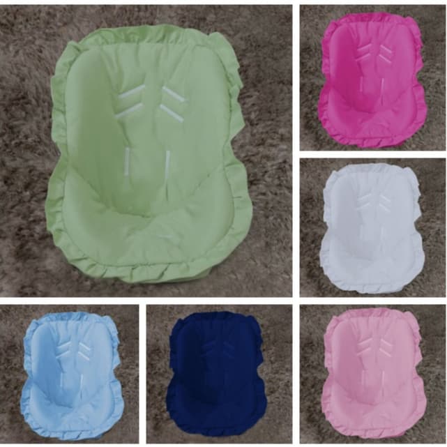Capa de Bebê Conforto Acolchoada Lisa Diversas Cores