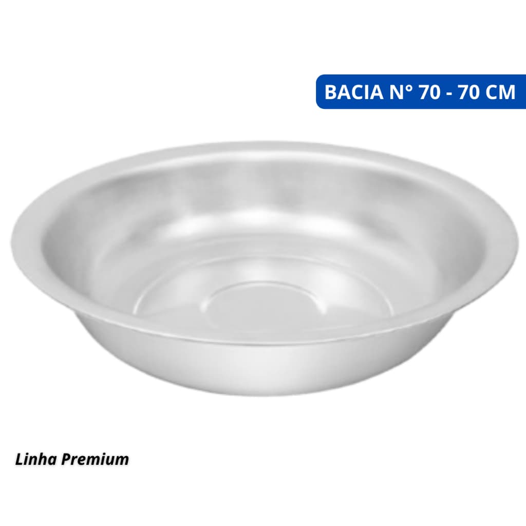 Bacia de Alumínio Reforçada Nº70  - ALUMIC
