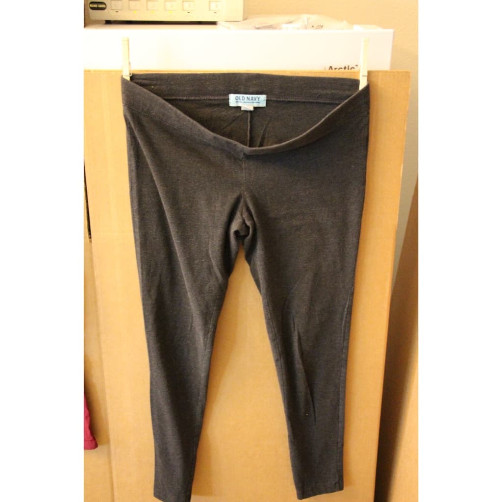 ROUPA #1004 MULHER CALCA TIPO LYCRA O L D NA VY PRETA MATERNITY 83CM TAMANHO P GRAVIDA