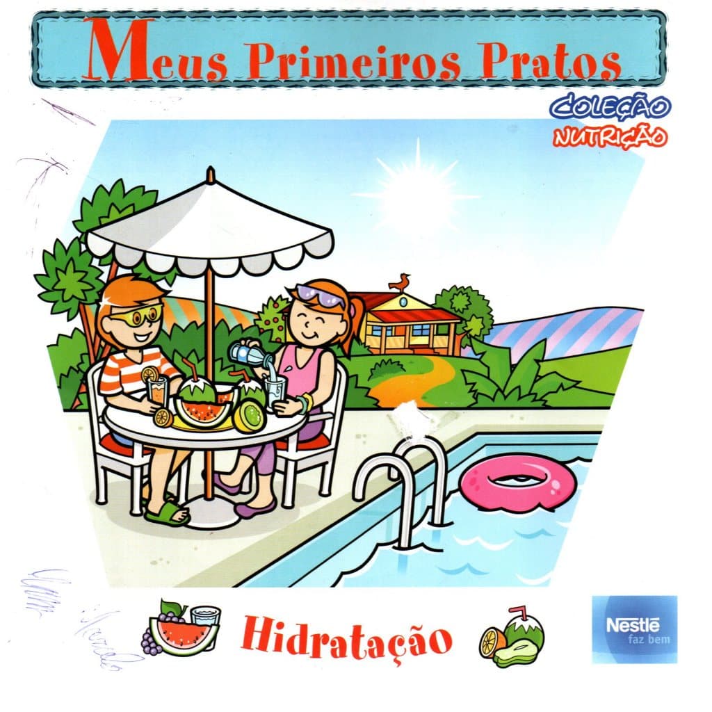 Livro Hidratação, Carboidratos, Vitaminas, Ferro, Proteínas, Fibras, 6 Volumes, Meus Primeiros Pratos, Coleção Nutrição