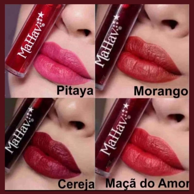 Lip Tint Love Me Mahav -Gel Tint Cor Intensa e Hidratação