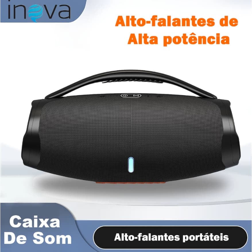 INOVA Caixa Som Estéreo Alta Fidelidade Tws Party Ipx6 Speaker 3600mAh