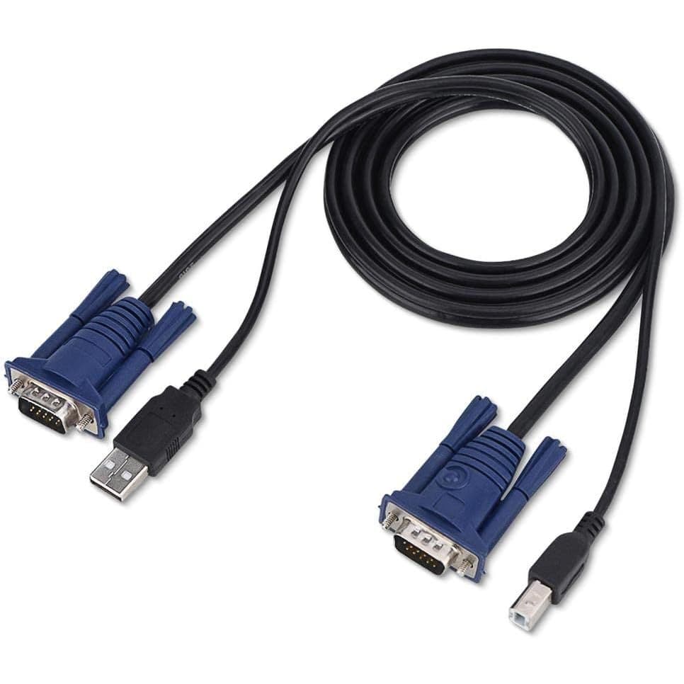 Cabo Para Switch Kvm Vga/ Usb A/b Integrado 1,8 Metros - kvm vga