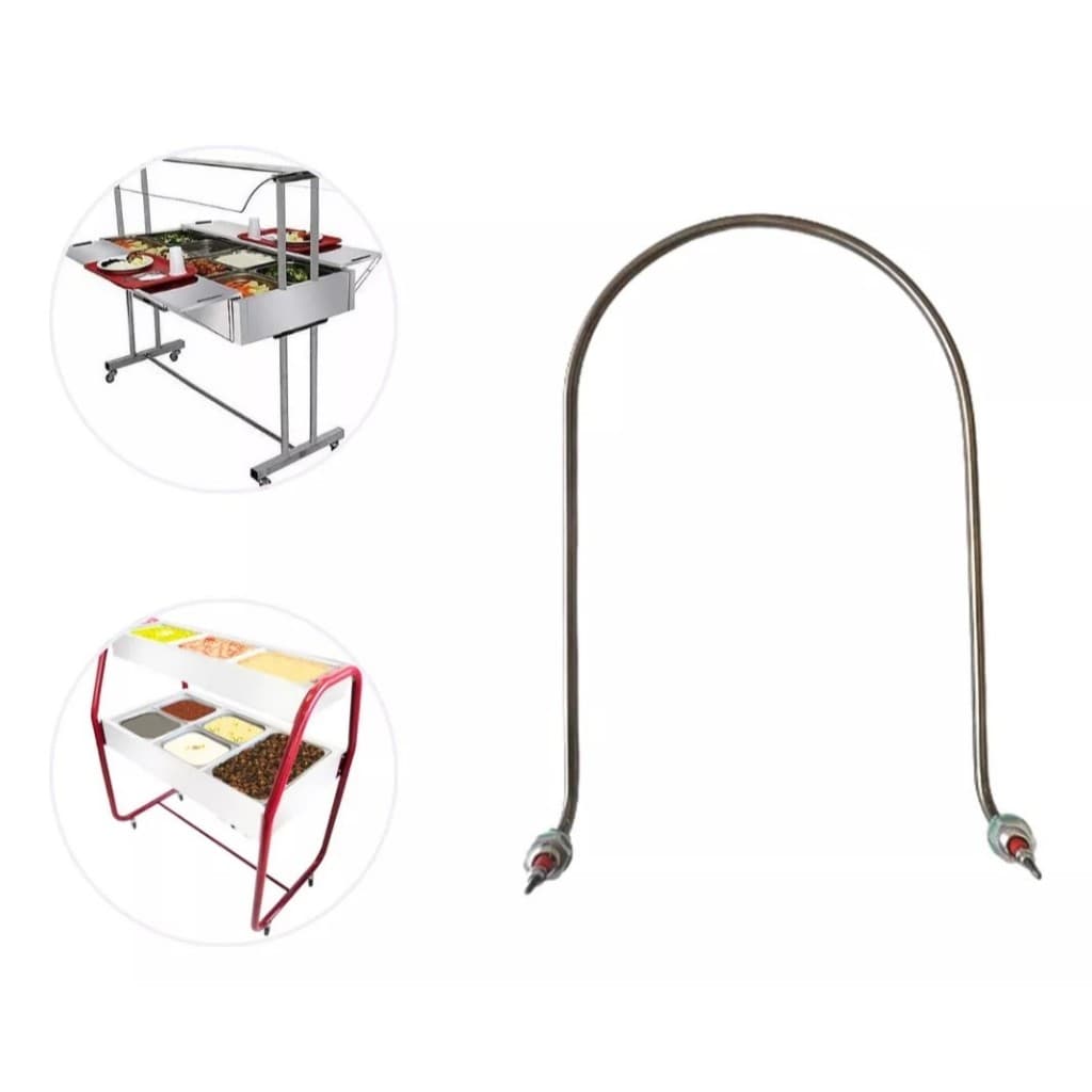 Resistência Inox 2000w P/ Rechaud Térmico Buffet 110v
