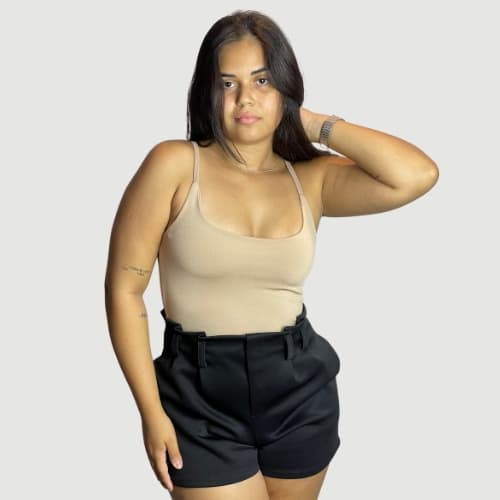 Blusa Feminina Alcinha Suplex Básica Lisa Forrada - BLRS