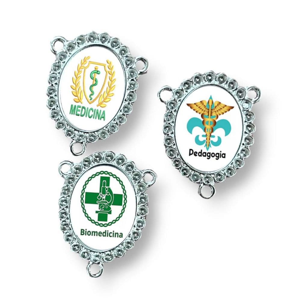 Entremeios para Terços de Profissões (1 unidade) Entremeio resinado com simbolo de Profissões