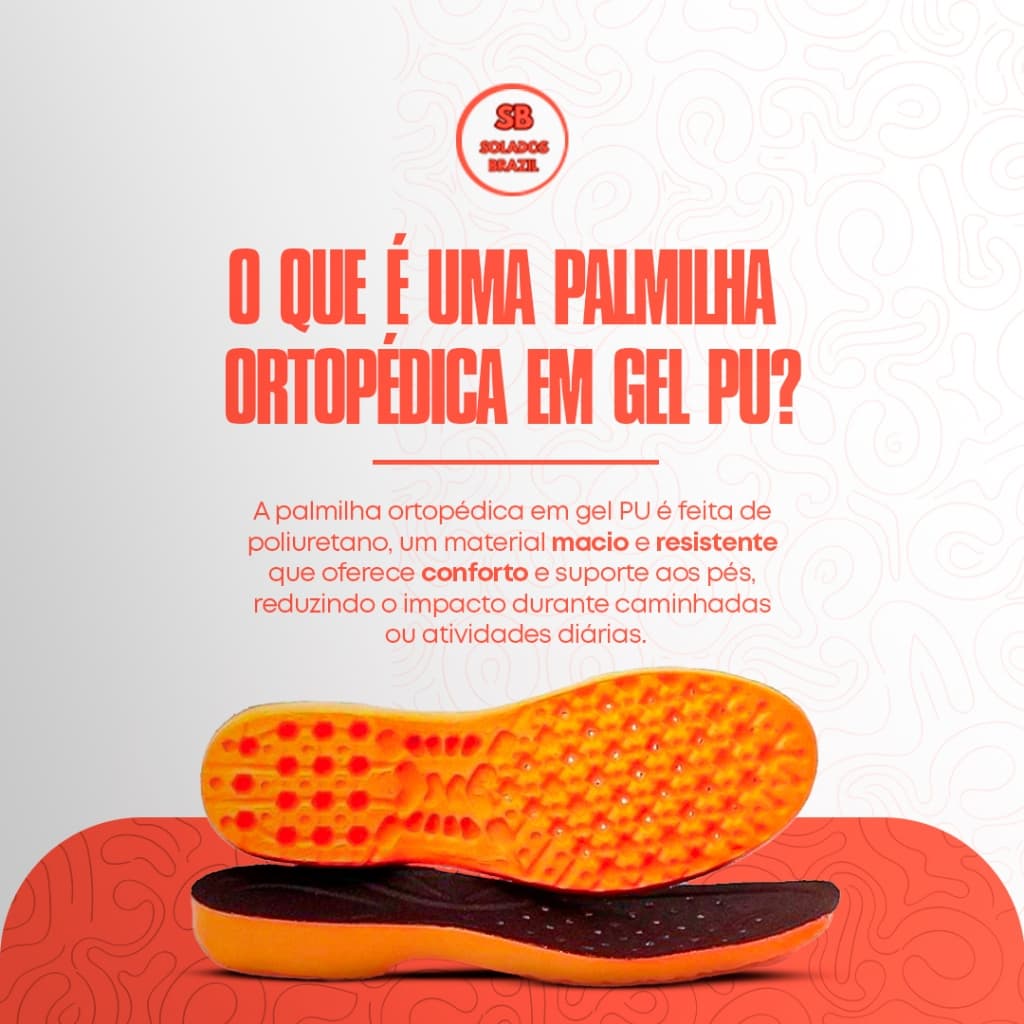 PALMILHA EM GEL P.U SILICONE ORTOPÉDICA ANATÔMICA PARA VARIS HORAS DE TRABALHO ENVIO IMEDIATO