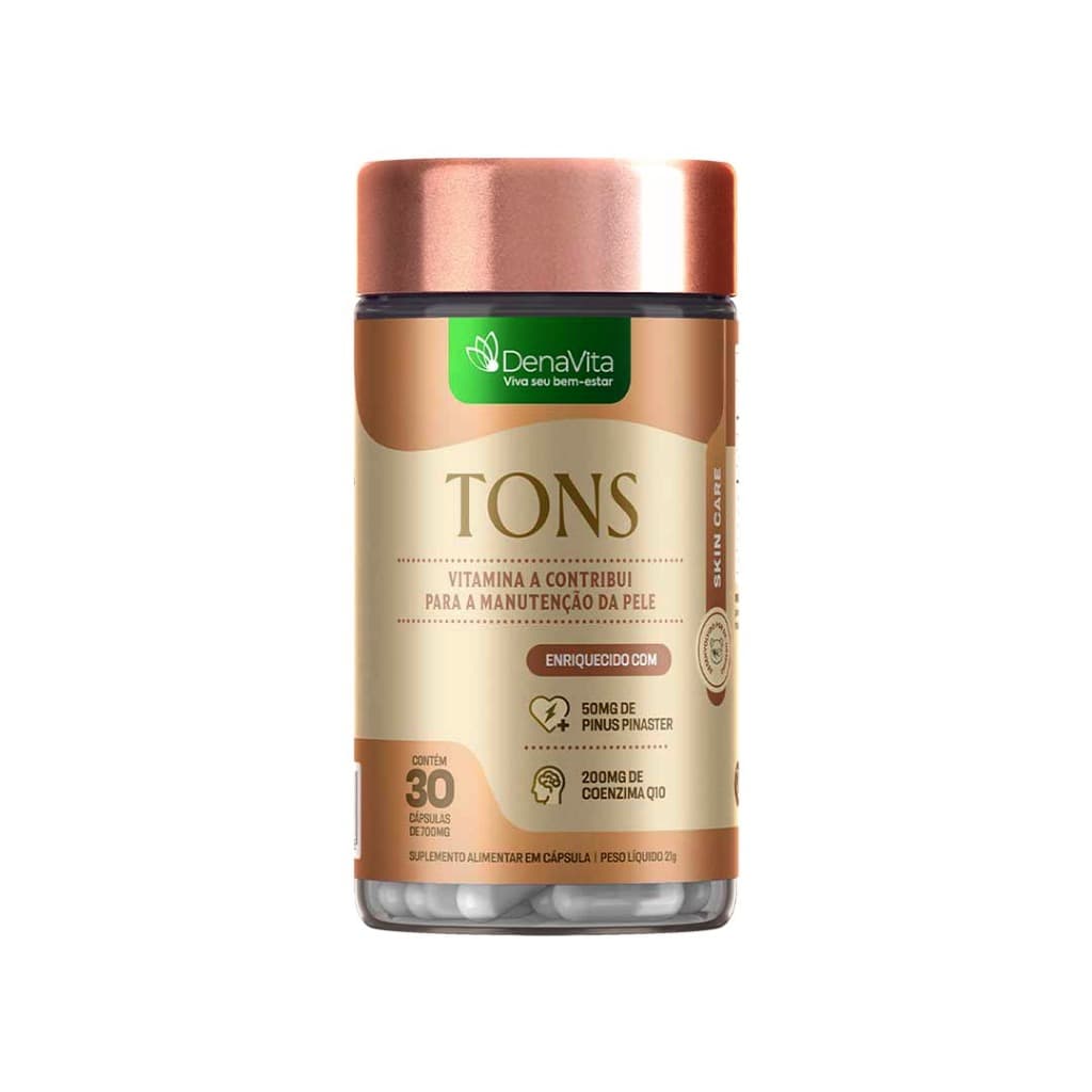 Tons Suplemento Para Melasma ,Clareador De Manchas e Uniformizador De Pele - Denavita