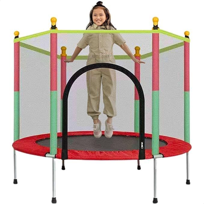 Cama Elástica Pula Pula Infantil Trampolim 1,4 metros Classic Brincar Resistente Diversão Crianças..
