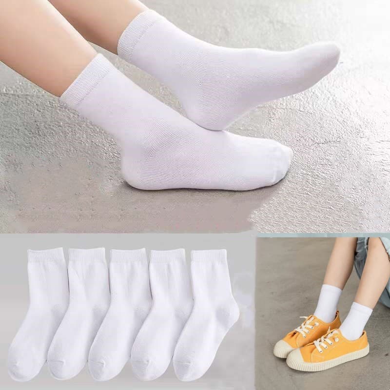 Kit  de meias casuais infantis de cano alto