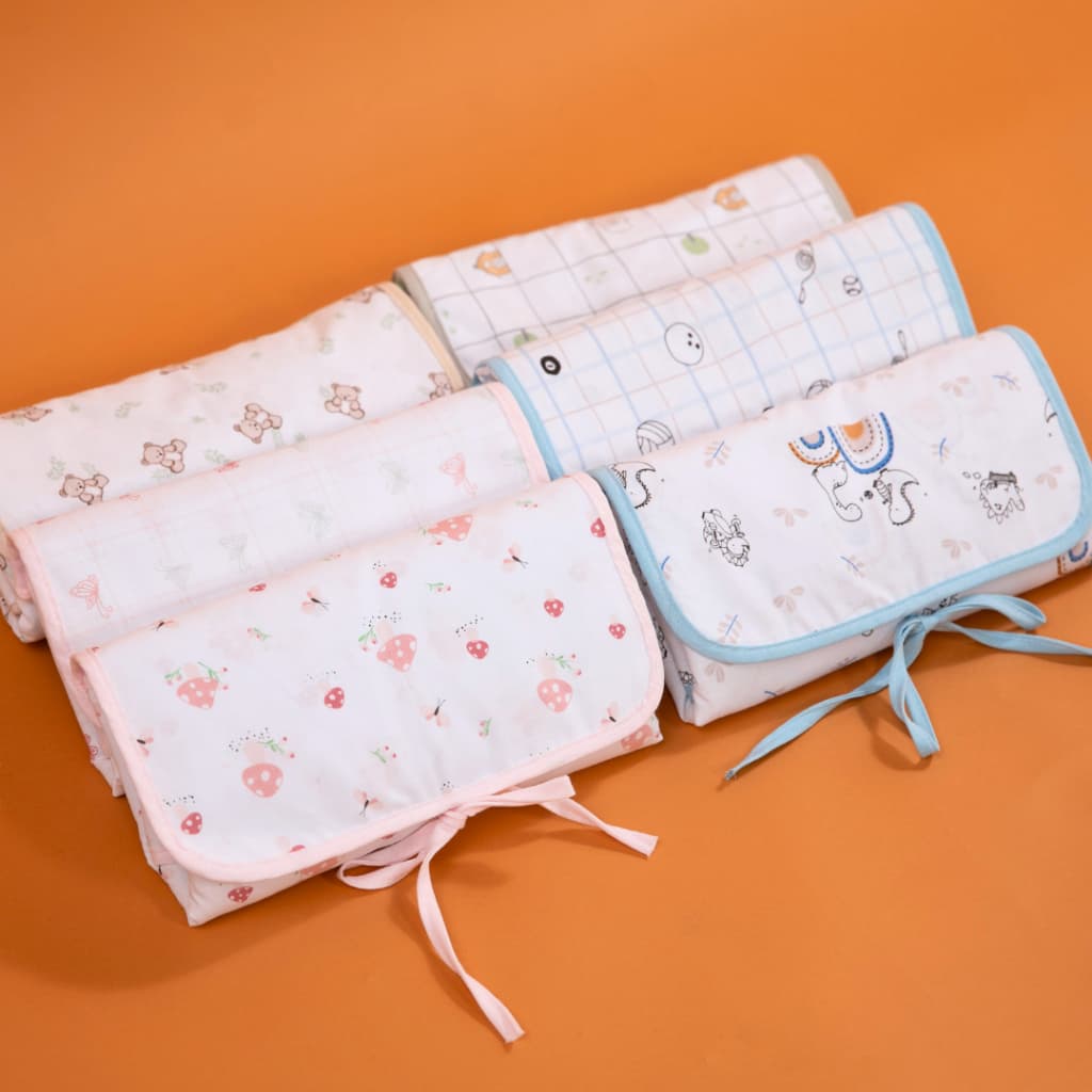 Trocador E Porta Fraldas Bebê Portátil Estampado - Papi Baby