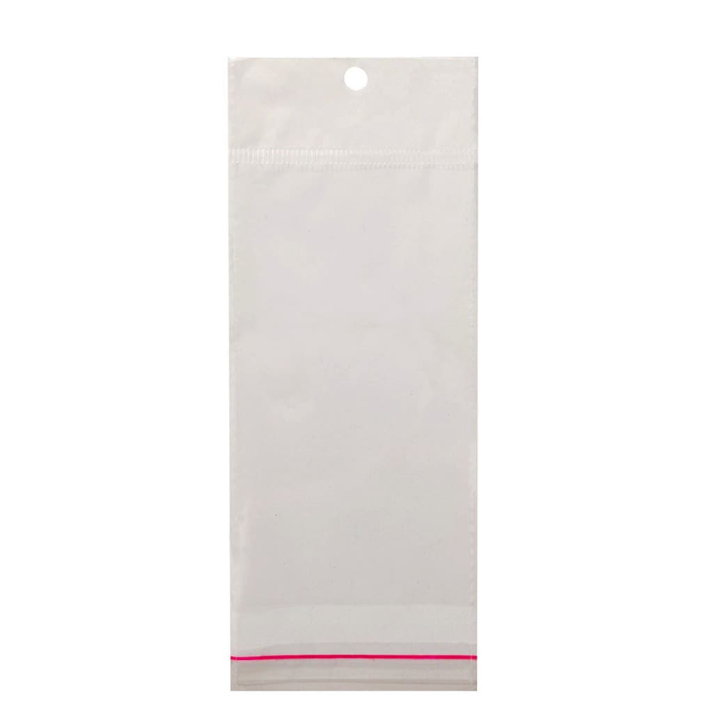 100 Sacos saquinho adesivado solapa com furo para pendurar em gancho gôndola de loja vários tamanhos
