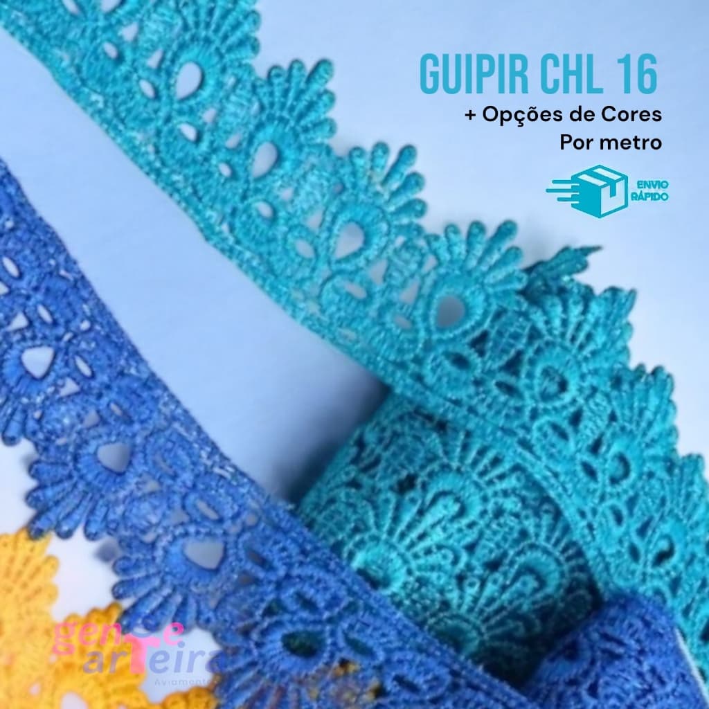 Renda Guipir CHL 016 -2,5cm - Por metro