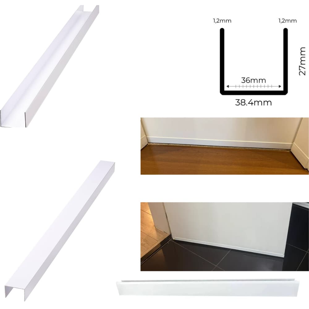 Protetor De Porta COM PINTURA ELETROSTATICA   Vedação Anti-Inchaço Veda Porta conserva protege SALVA PORTAS