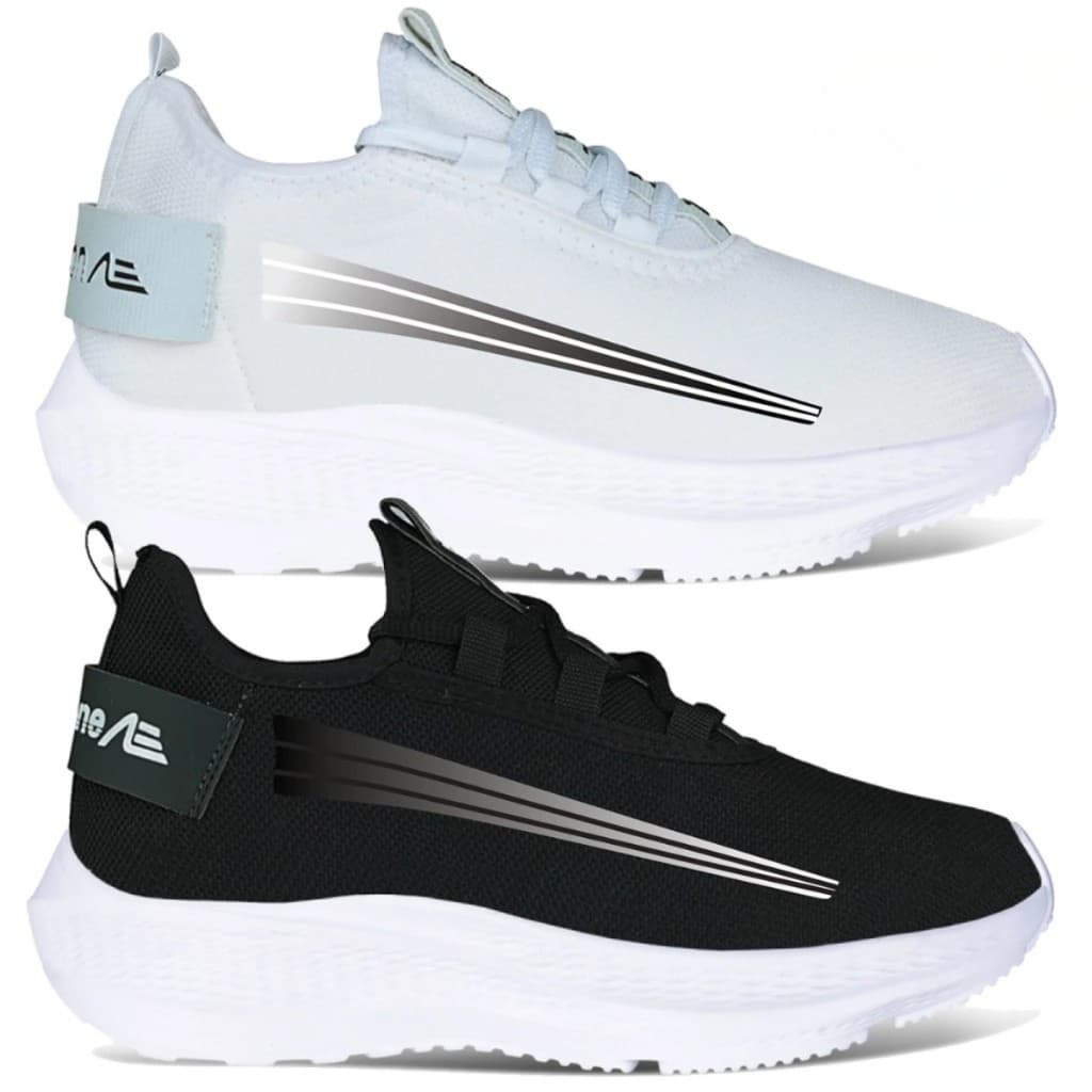 Kit 2 pares Tênis Masculino Leve Confortável Academia