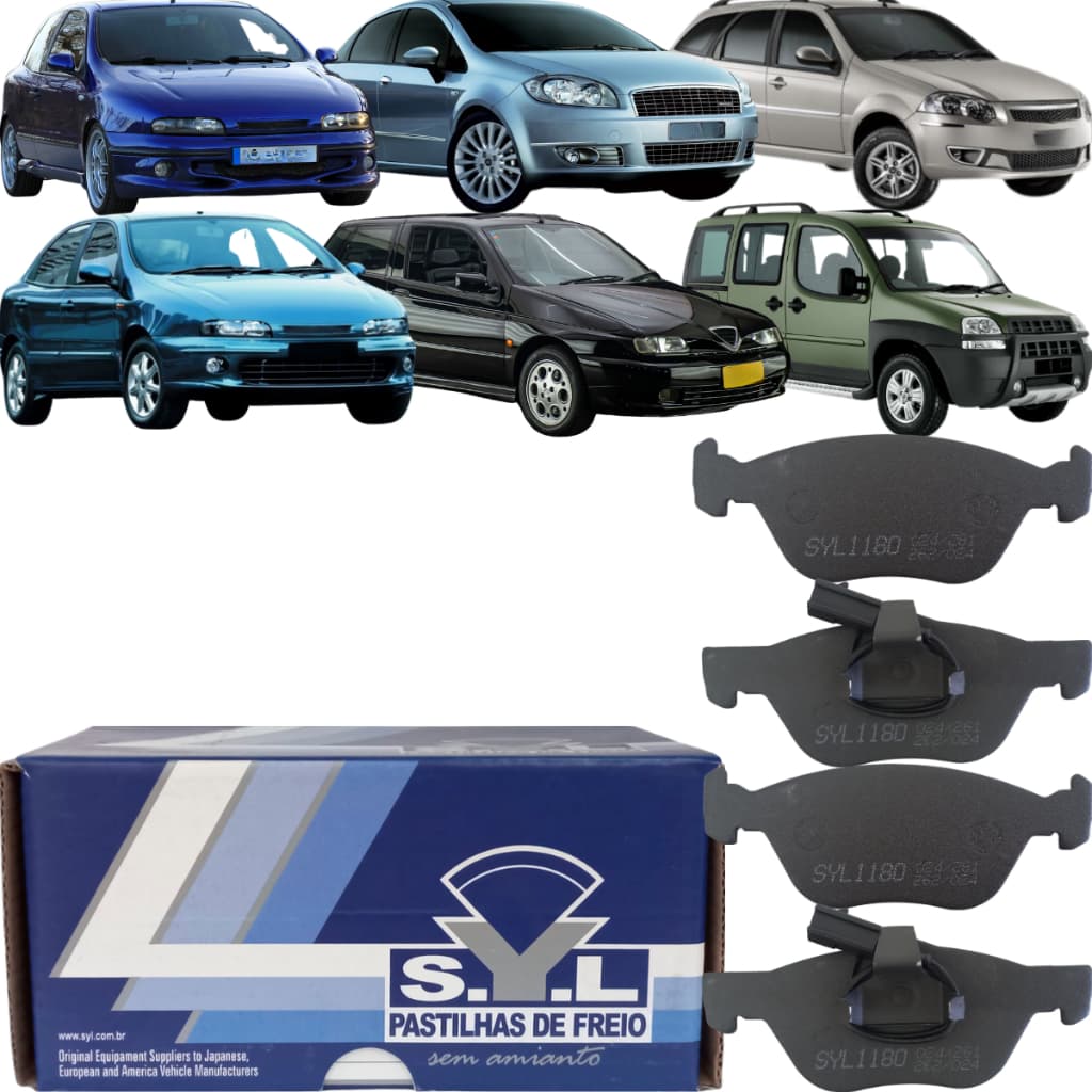 Pastilha de Freio Dianteira SYL Palio Bravo Idea Linea Marea