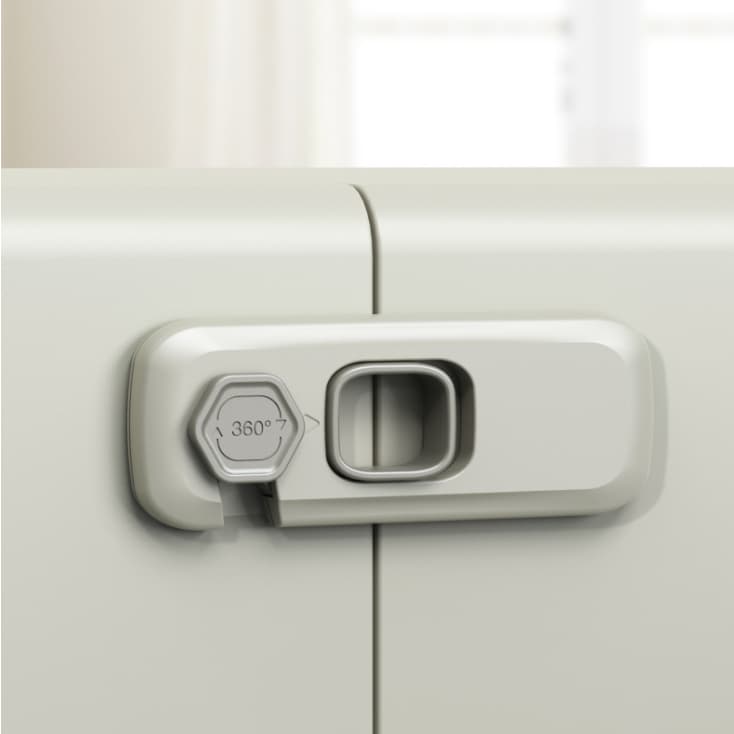 Trava de Segurança Infantil - Proteção para Portas, Armários, Geladeiras e Gavetas