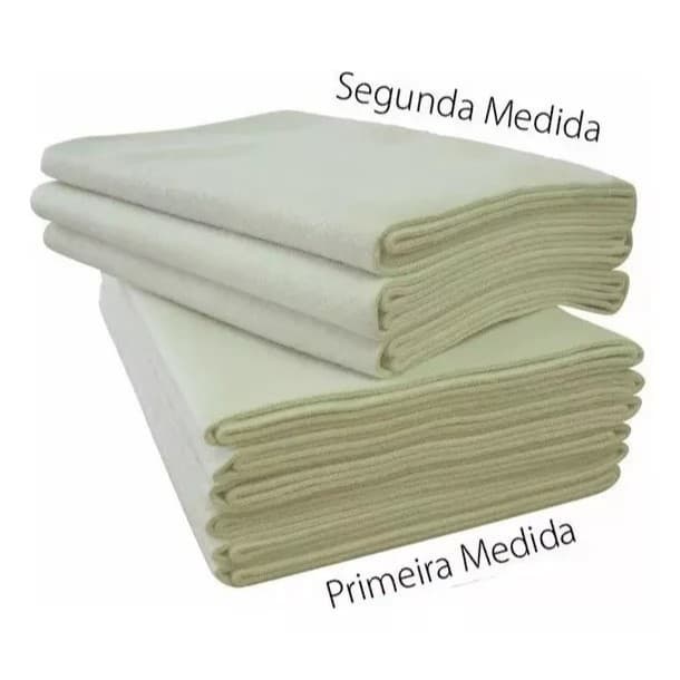 Jogo 2 Lonas Feltro Modeladora Pães 27x53 E 30x53 Cor Branco