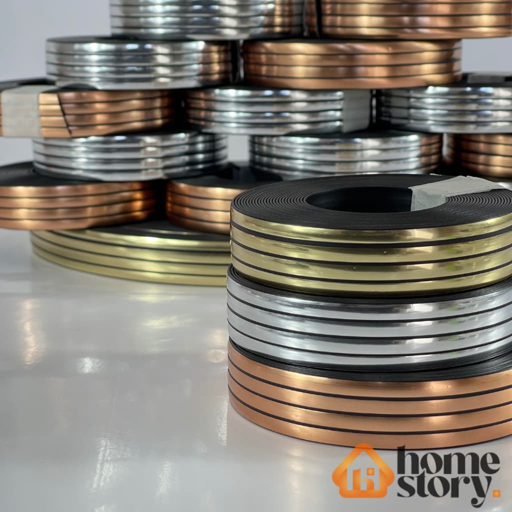 Fita Metalizada Canelada de pvc 20MM com 5 Metros