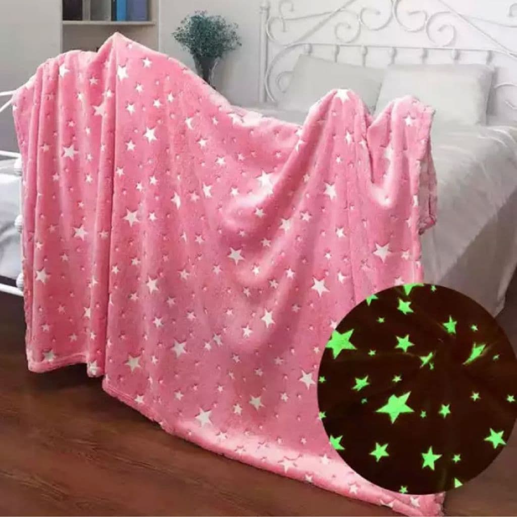 Cobertor Neon Brilha No Escuro 1,80x2,00 Mt