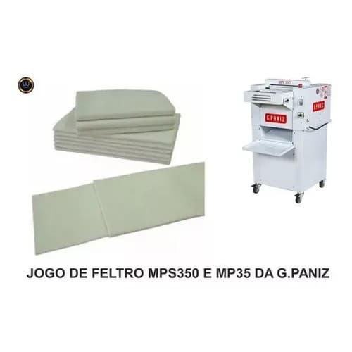 Kit 3 Lona Feltro P/modeladora Gpaniz Mps350 27x27x30/ 37cm