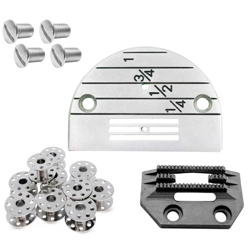 Chapa Agulha Dente 4 Carreiras Costura Leve Reta Industrial