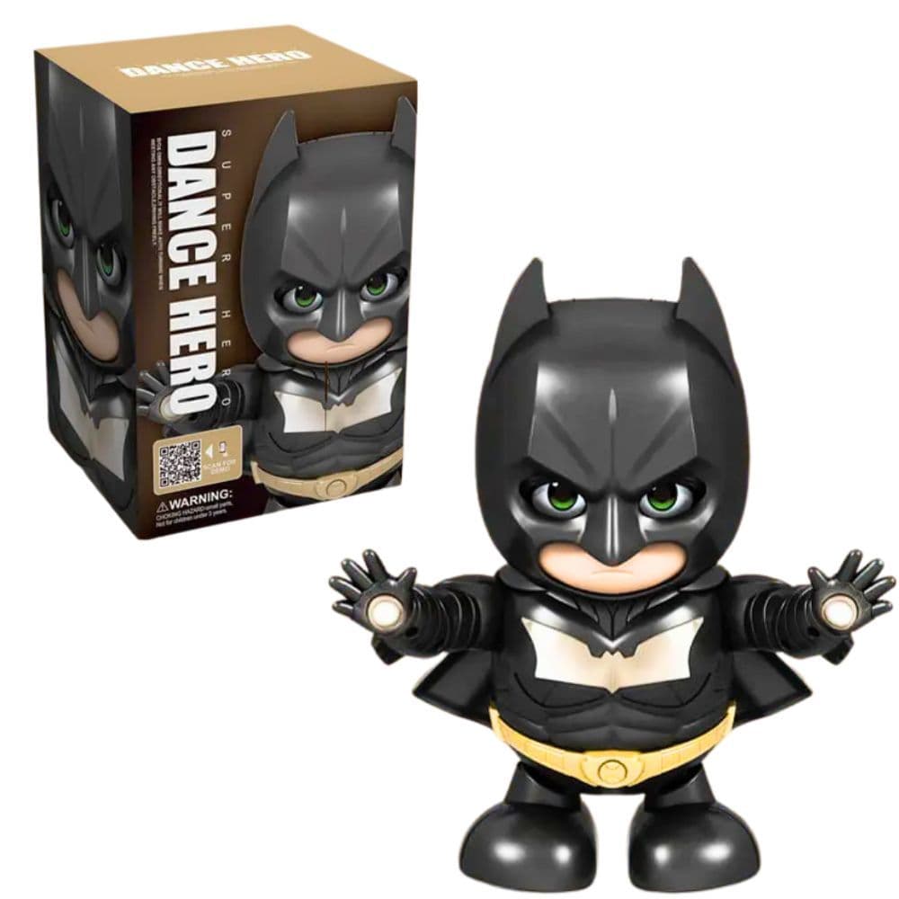 Batman Boneco Robô Dance Hero Dança com Luz e Música Mexe Braços e Pernas Brinquedo a Pilha