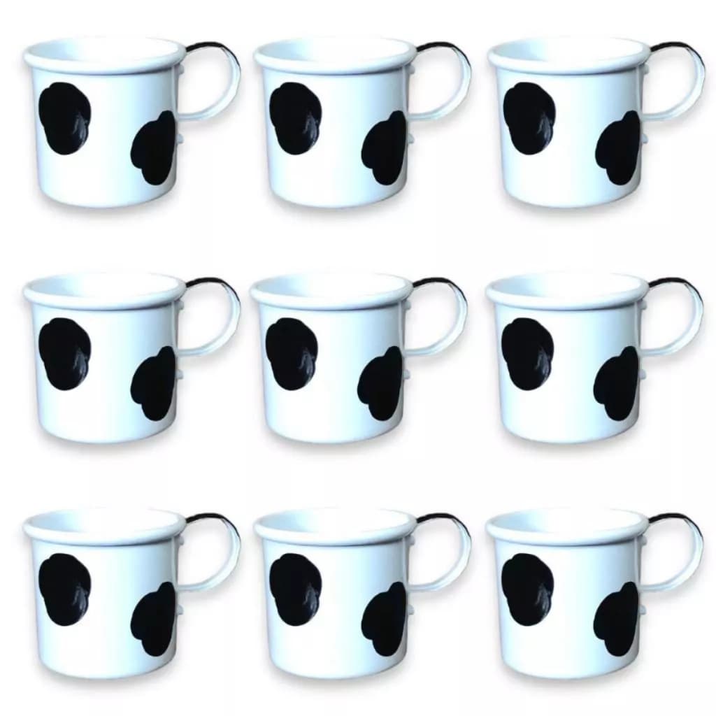 KIT 20 Canecas MINI 150ML C/ Mancha Vaca