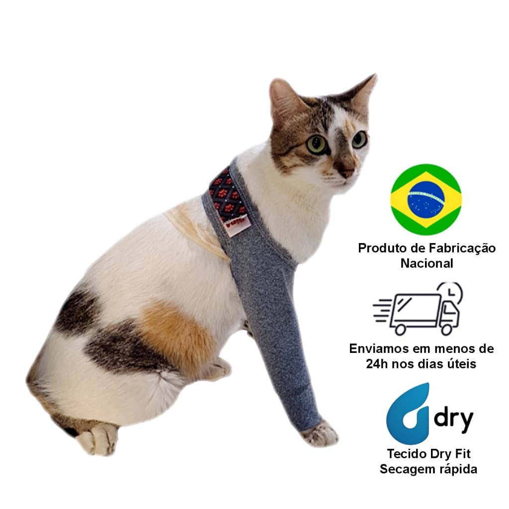 Protetor de Perna Traseira e Dianteira Para Gato