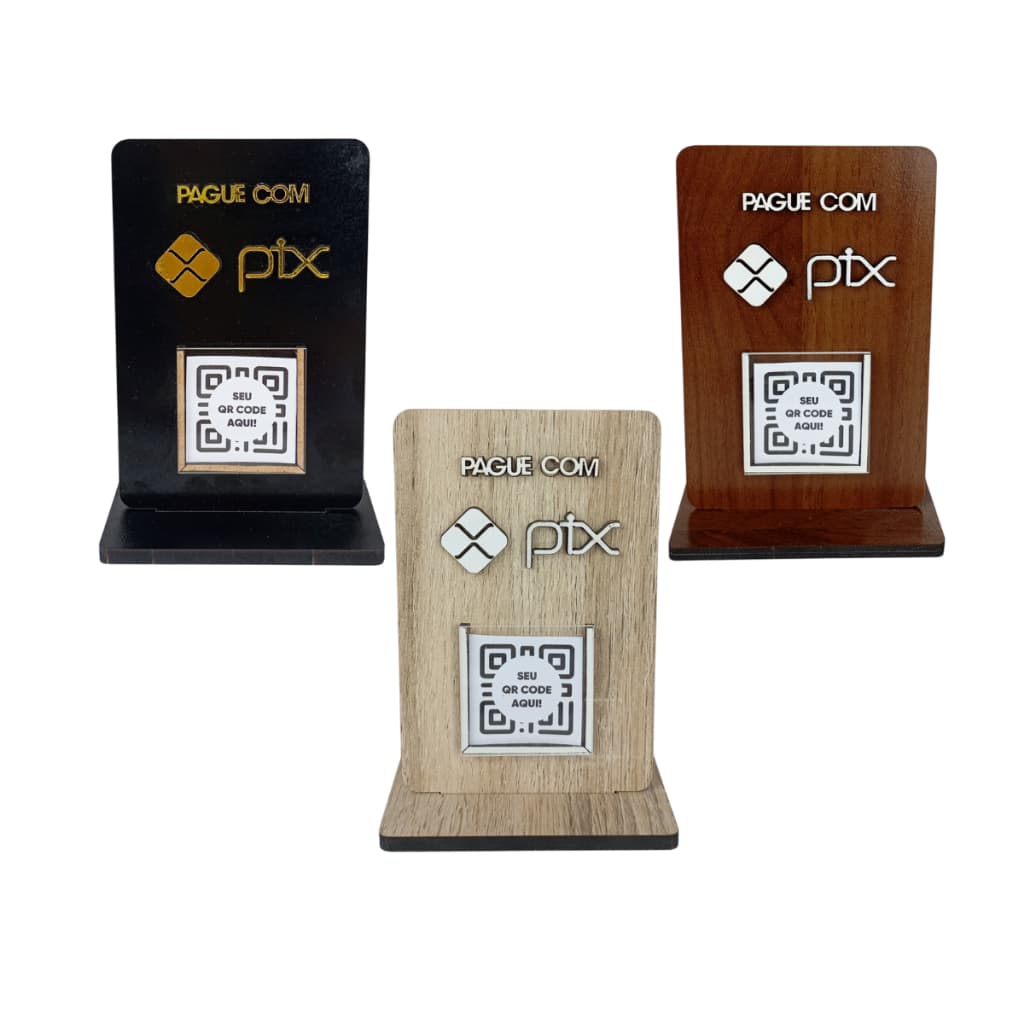 Placa Pix Pagamento Qr Code Balcão Clínica Decoração Mercado