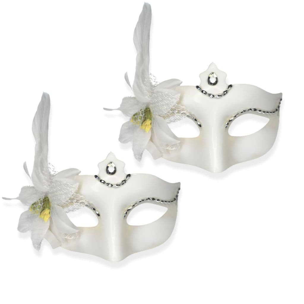 06 Máscara de Rosto Noiva Renda Baile De Fantasia Carnaval
