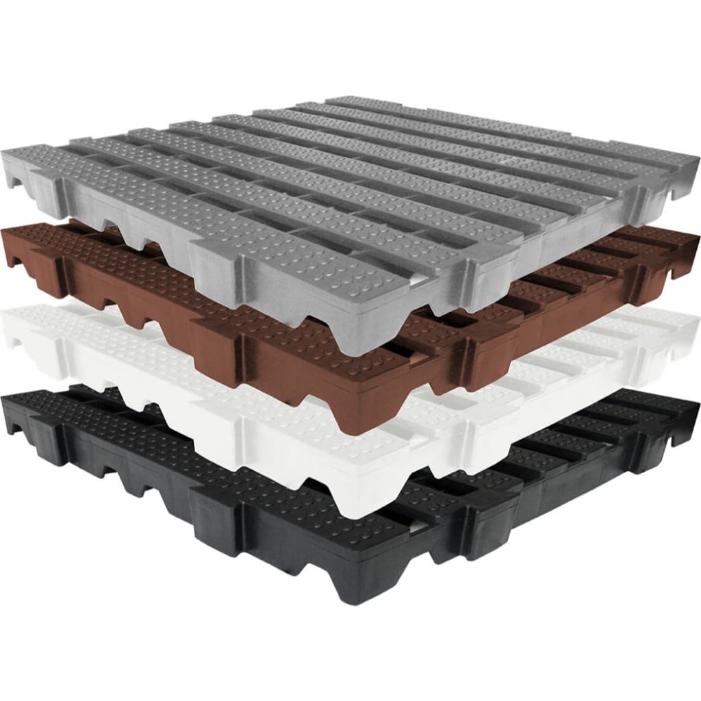 kit 04 ou 1 und Piso Plástico, Estrado de Plástico 50x50x4,5 cm, Deck de Plástico, Palete Plástico