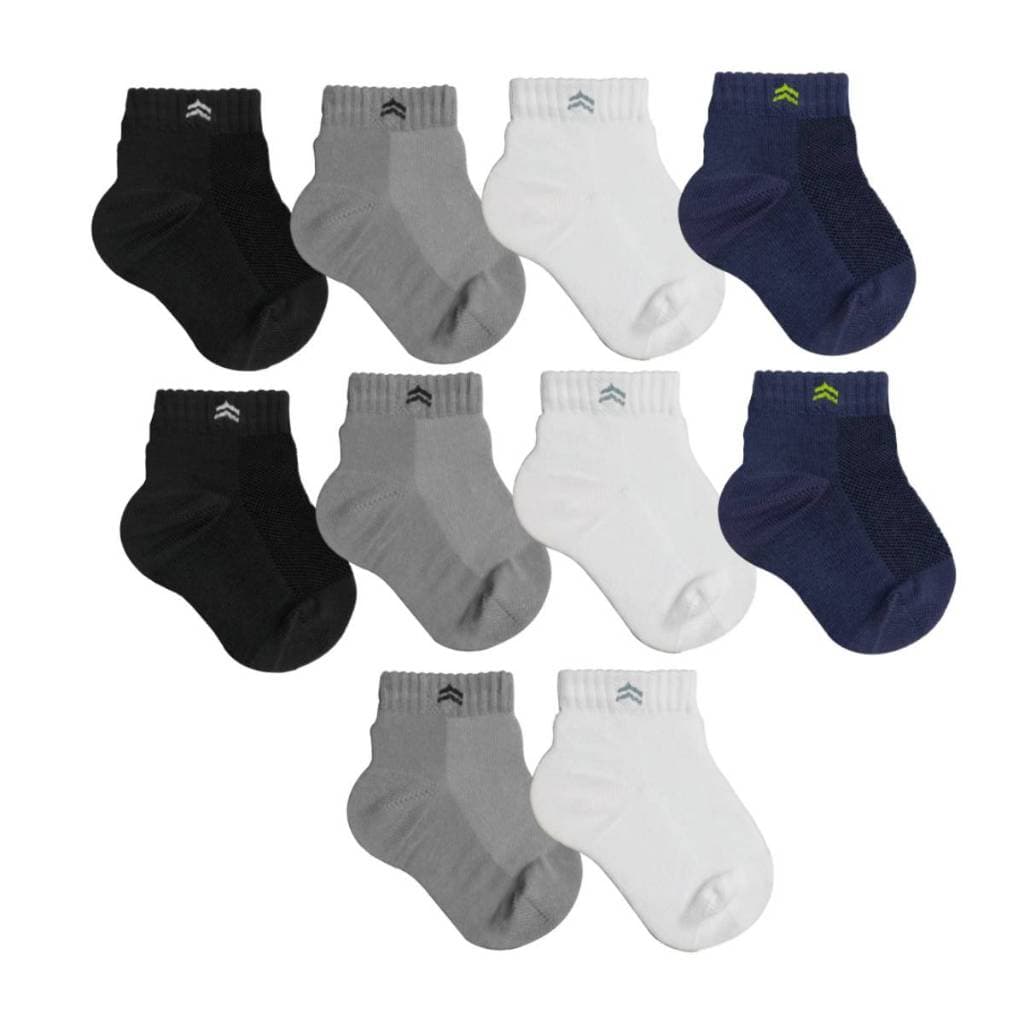 Kit 10 Pares de Meias Bebê Infantil Algodão Baby Up 02025 Cano Médio Sortida