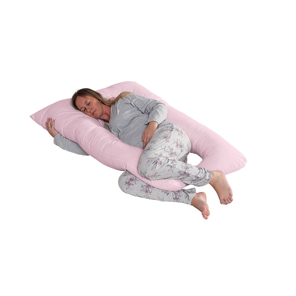 Capa Avulsa Para Almofada Gestante Rosa Com Ziper