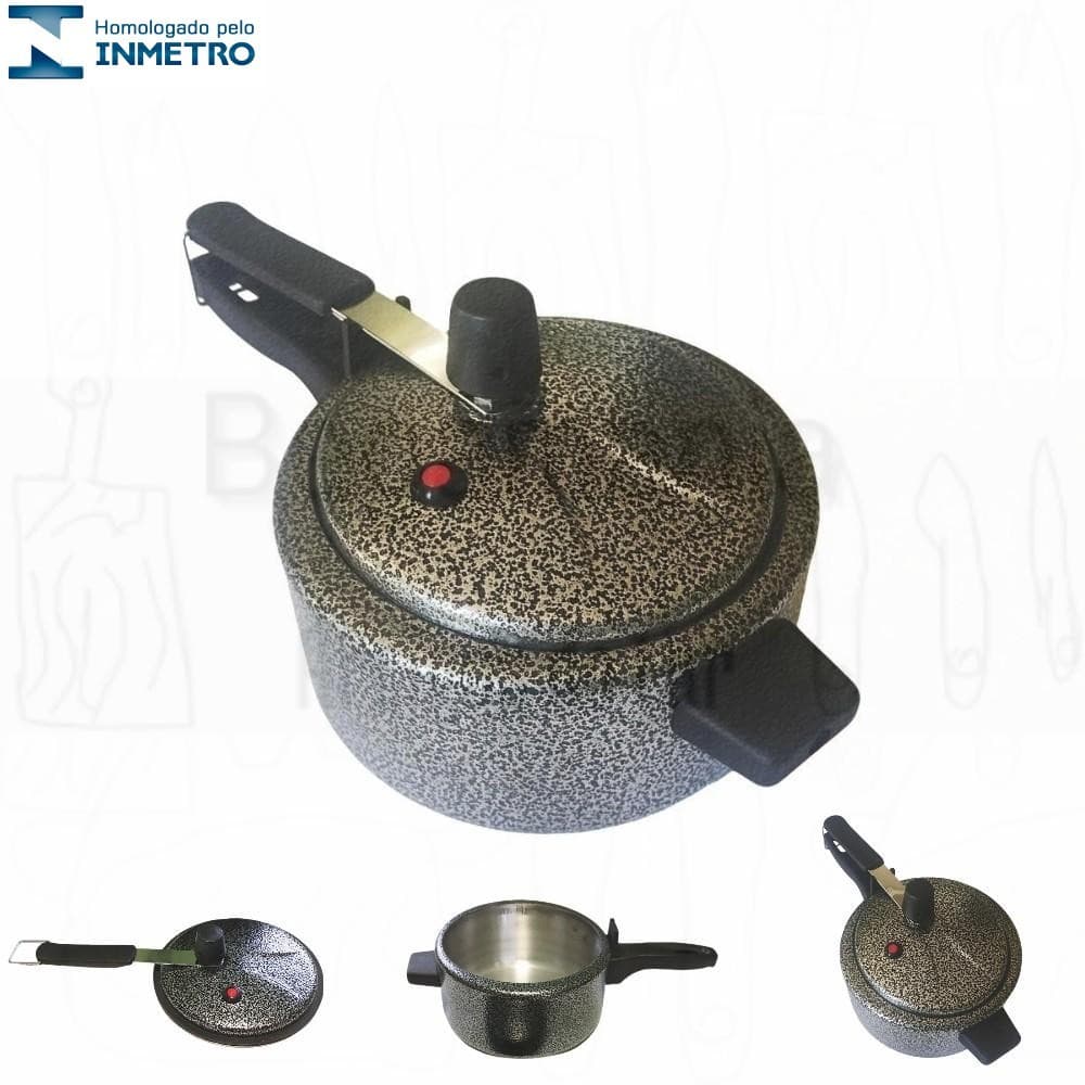Panela de Pressão Pequena Craqueada 3 litros - 3l - 3litros