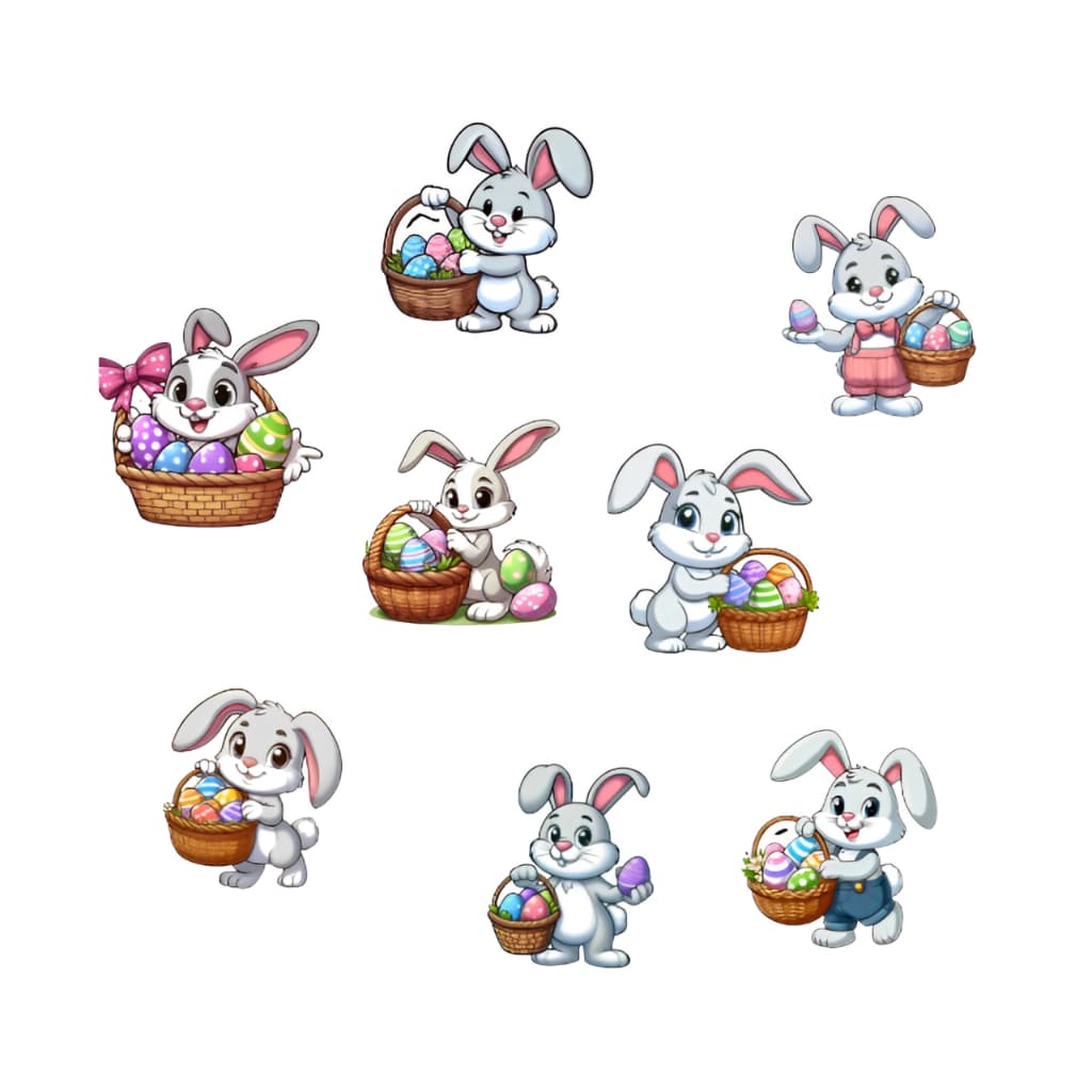 100 apliques de pascoa  para laços e gravatas pet sem cola 01