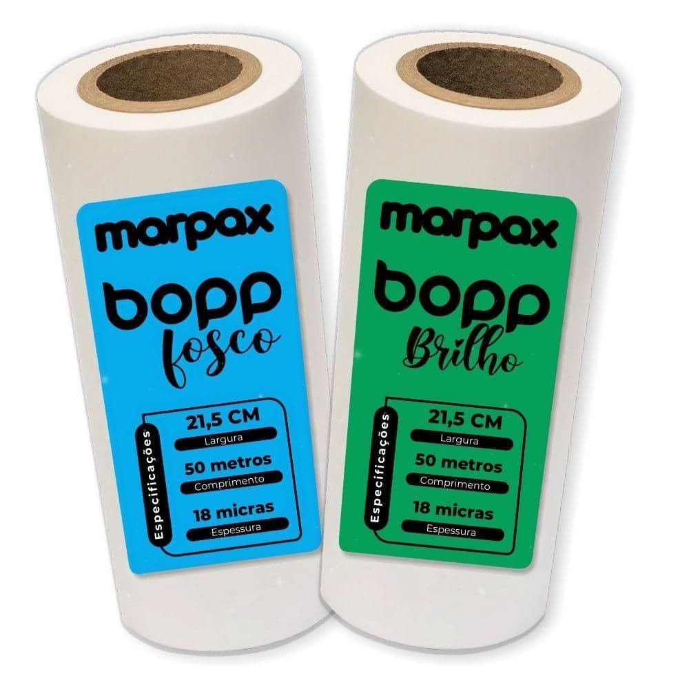 Kit Bopp Brilho + Fosco A4 21,5cm x 50m Marpax 02un