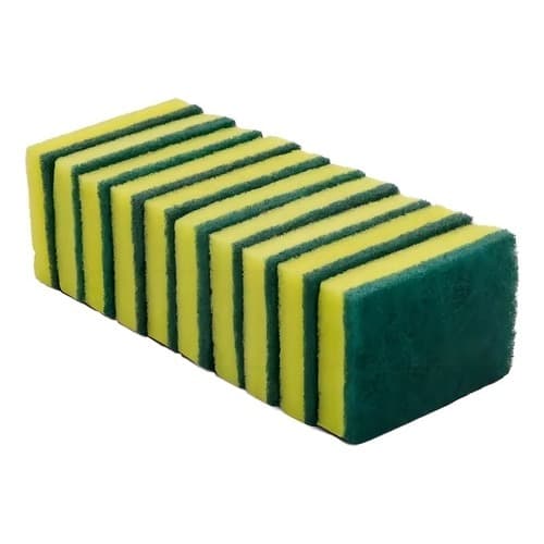 Kit Econômico 24 Unidades Esponjas de Lavar Louça Dupla Face Direto da Fabrica 9 cm x 6 cm