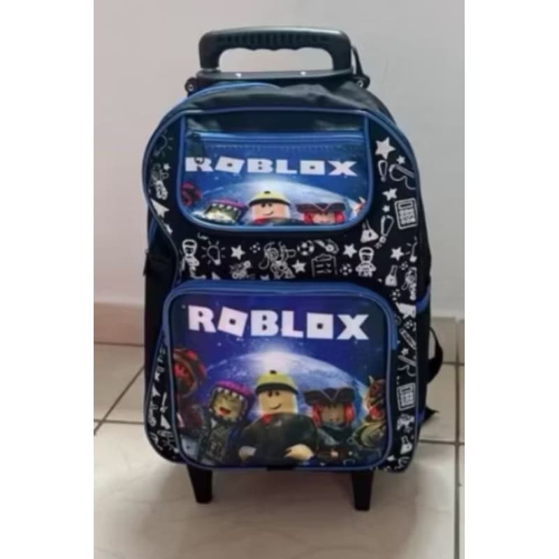 Mochila escolar com Rodinhas  Roblox
