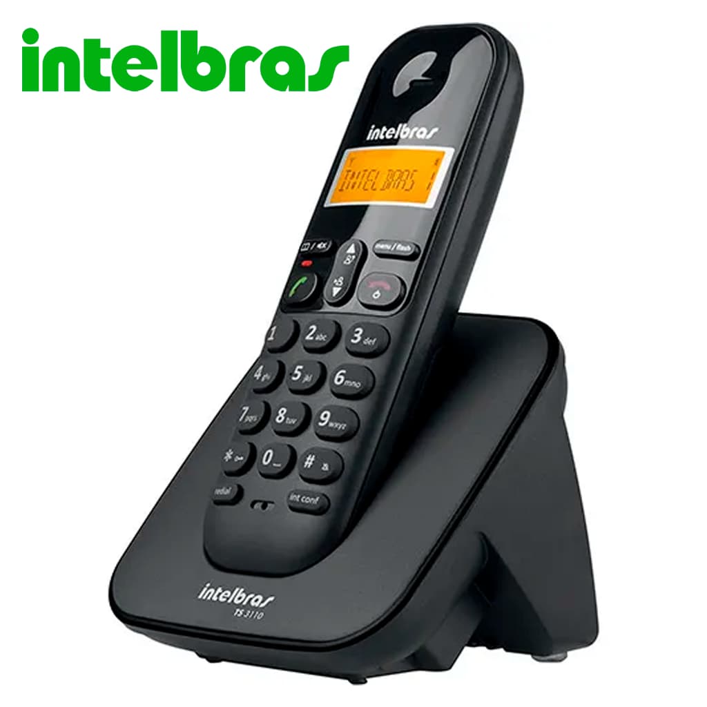 Telefone sem Fio com Identificador Intelbras TS3110 Preto