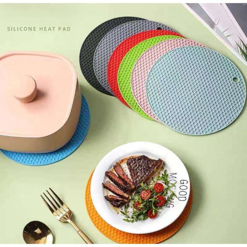 Kit 4 unidades Descansos Panela em Silicone Protetor Resistente 17.5cm