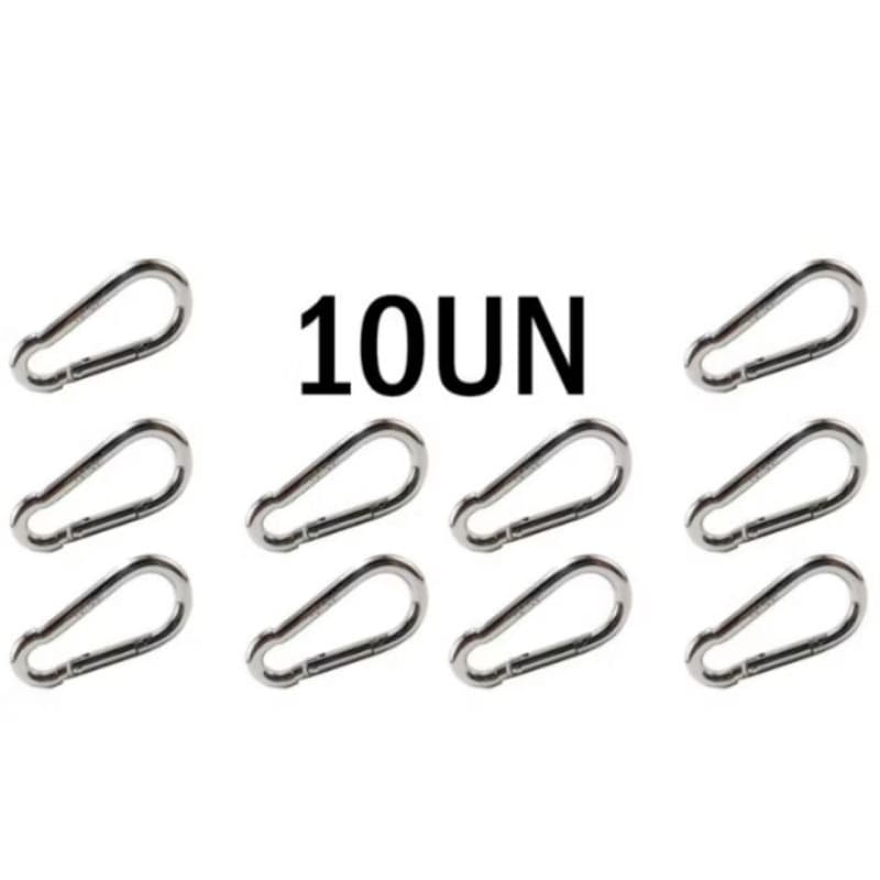 kit 10 mosquetão de 5 cm