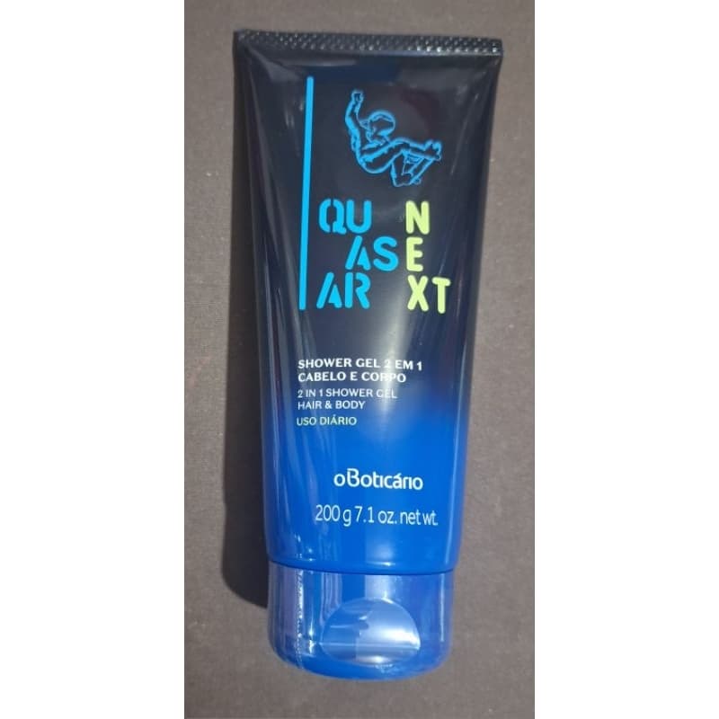 Shower gel cabelo e corpo  200 ml quasar next oboticario..