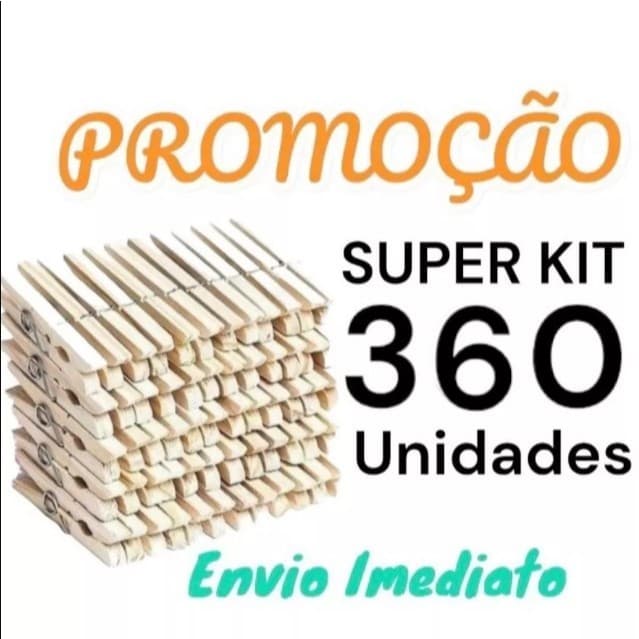 360 a 120 unidades de Prendedor Pregador de roupas de madeira pregador promoção